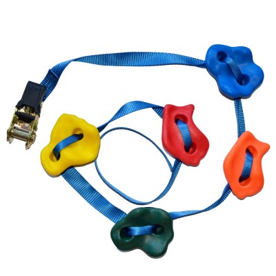 Kids Playground Climbing Holds Climbing Rock Wall  with Tensioner