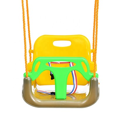 Brand wholesale custom colorful toys swing seat outdoor plastic swing kids hanging swing chairs