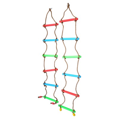 Brand light weight colorful durable plastic kids climbing ladders home use