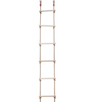 High quality outdoor climbing equipment children large wooden rope ladder