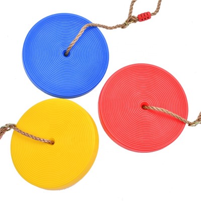 Brand eco-friendly children toys unique lovely colorful kids fitness round disk plastic swing