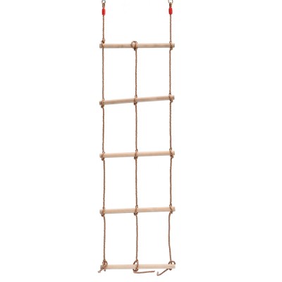 Factory Wholesale Good Price Personalized Twin Wooden Climbing Rope Ladders